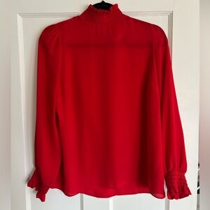 Worthington Vibrant Red Blouse